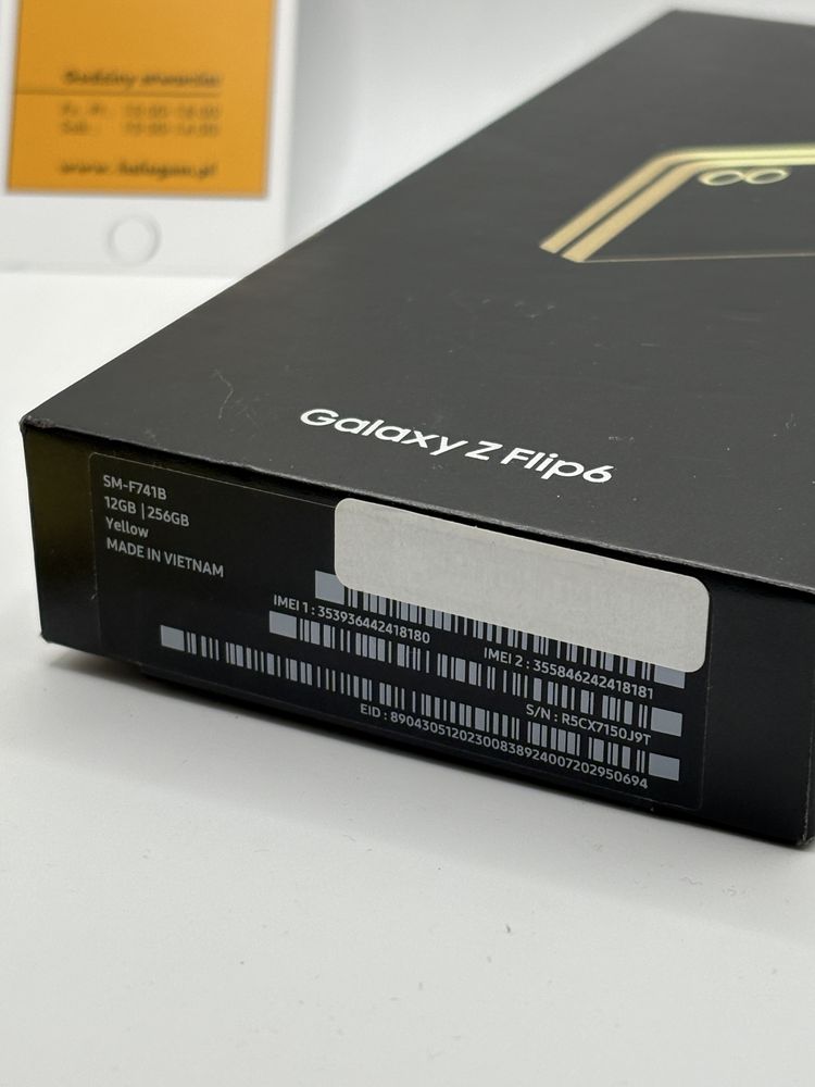 Samsung Galaxy Z Flip 6 SM-F741 12/256GB Yellow Halogsm Piotrkowska 19