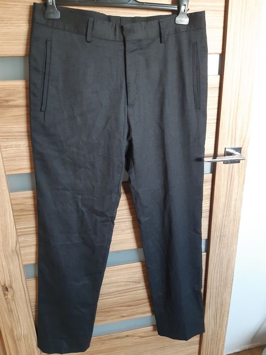 Spodnie eleganckie wełna M L męskie