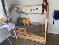 Łóżko Luletto HouseBed Bello Plus (wersja z szufladą)plus materac