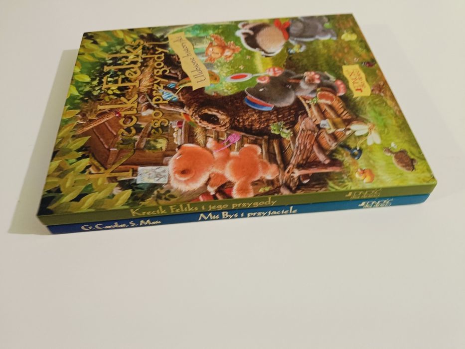 Zestaw 2 szt książek krecik feliks i jego ulubione przygody miś byś
-