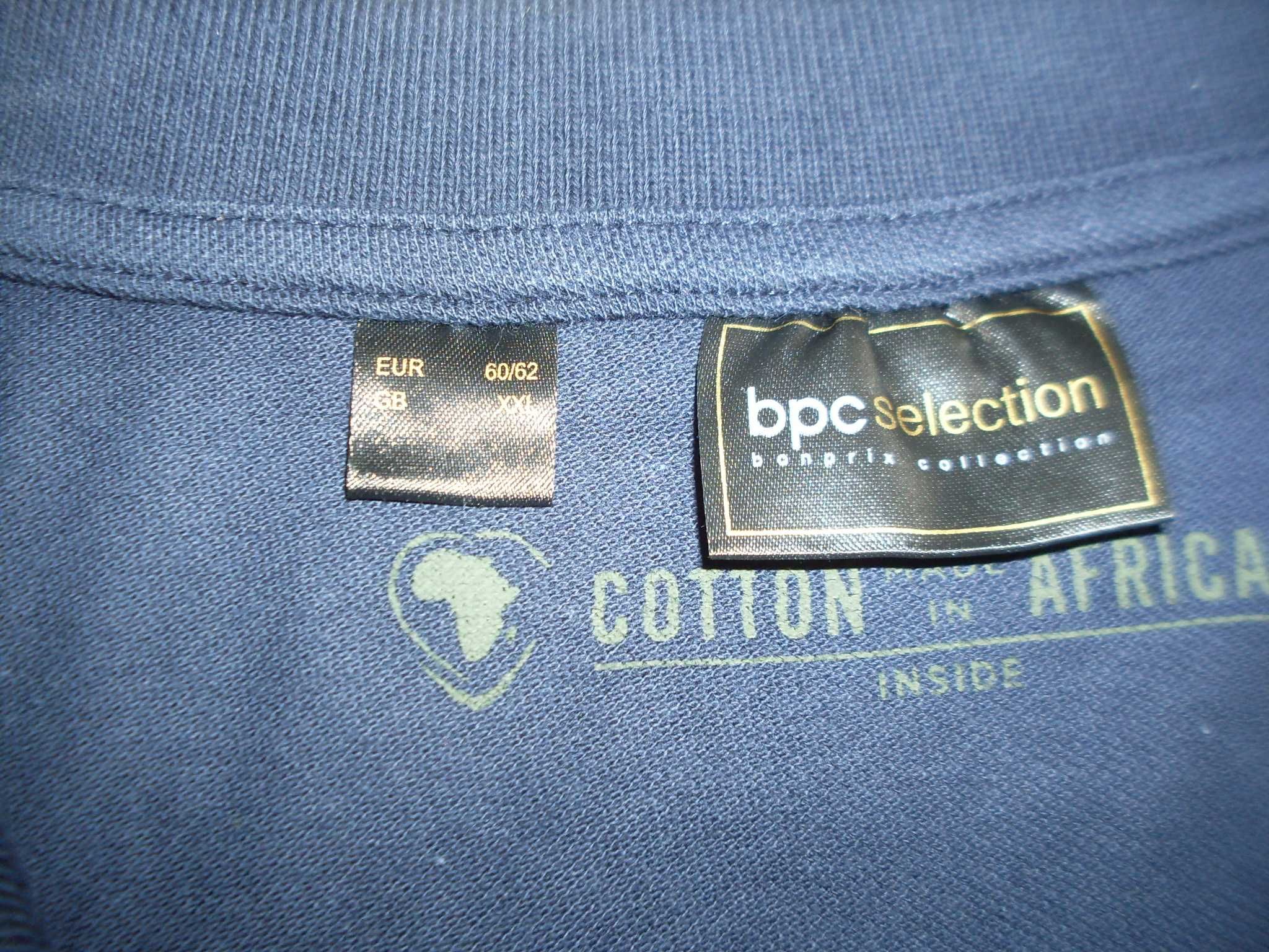 Koszulka bluzka z długim rękawem polo t-shirt 100% bawełna 60/62