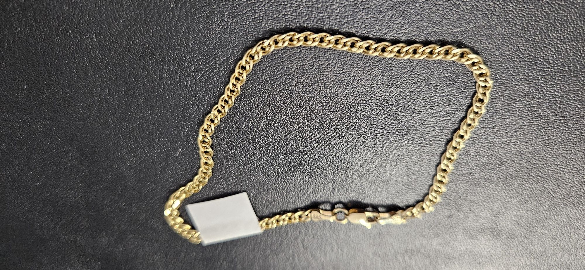Delikatna nowa bransoletka złota wzór Monalisa pr 585 14K waga 1.9gr