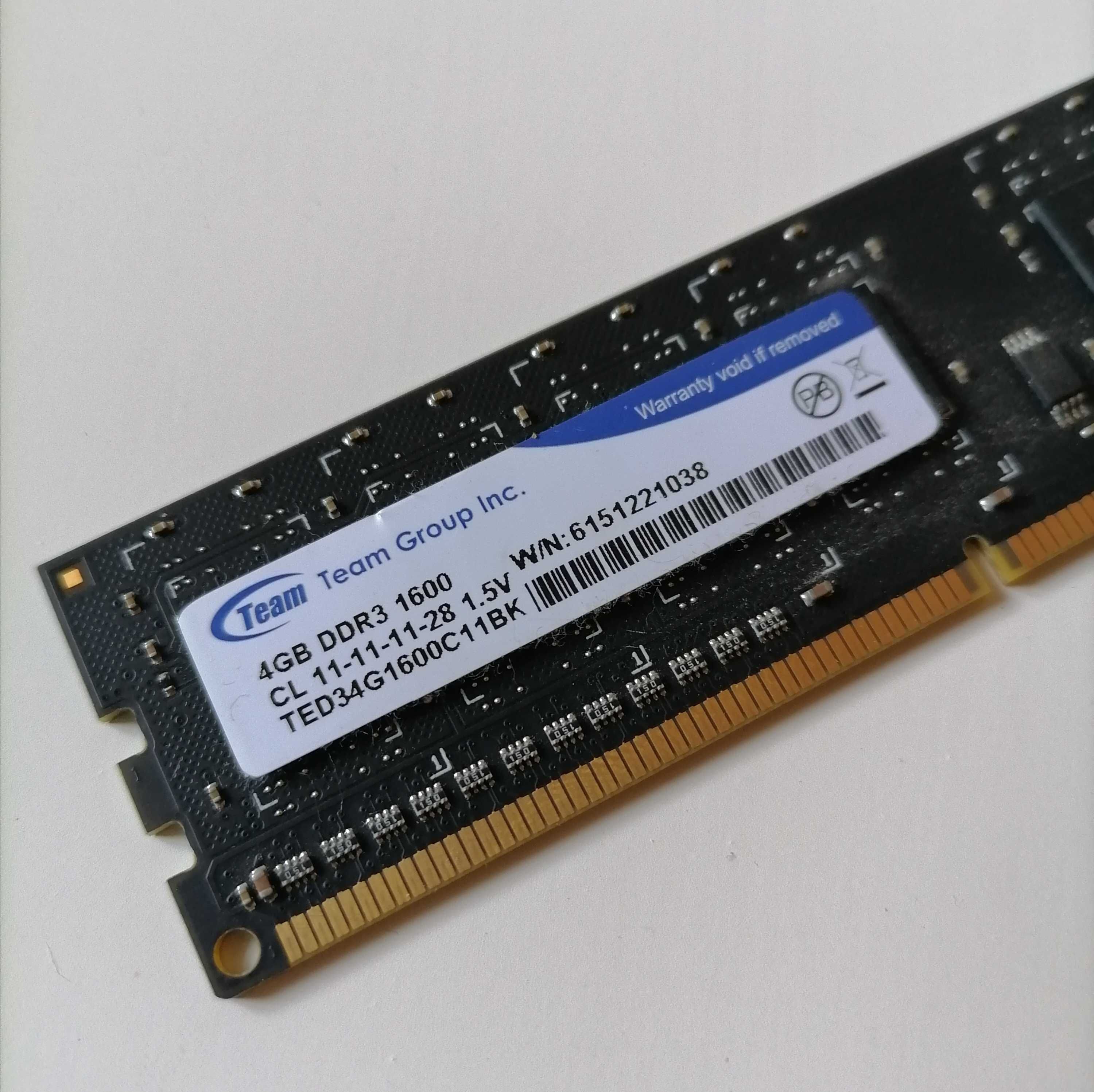 Пам'ять TeamElite 4Gb ddr3 1600