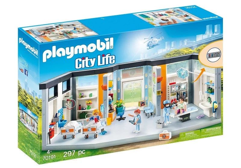 Playmobil City Life 70191 Szpital z wyposażeniem