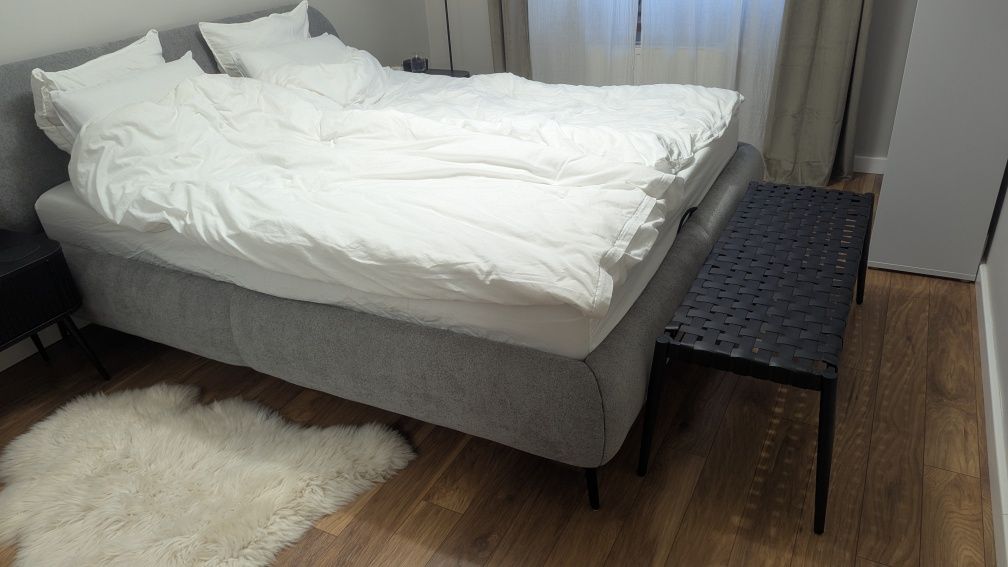 Ławka plecionka NOWA Boho skandynawska