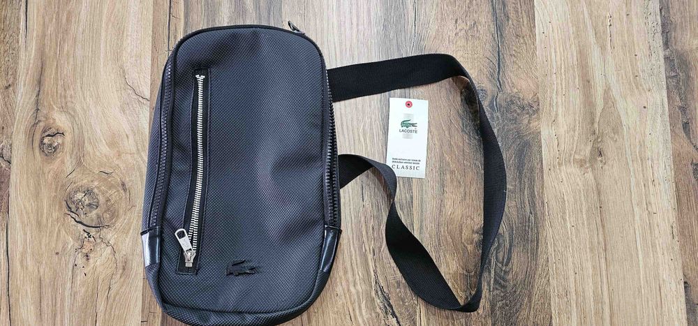 LACOSTE oryginalna nerka, listonoszka, saszetka. Dowód zakupu. NOWA.