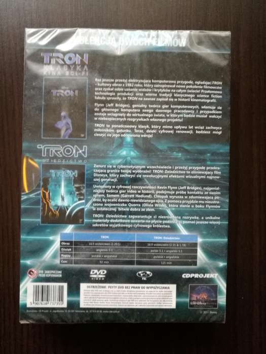 Tron(1982)+ Tron: Dziedzictwo box (2DVD)
