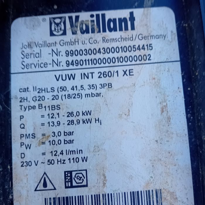 Sterownik vr 330 i Części Vaillant  VUW INT 260/1 XE
