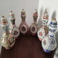 Garrafas em porcelana Reis de Portugal "Rota das Índias"
