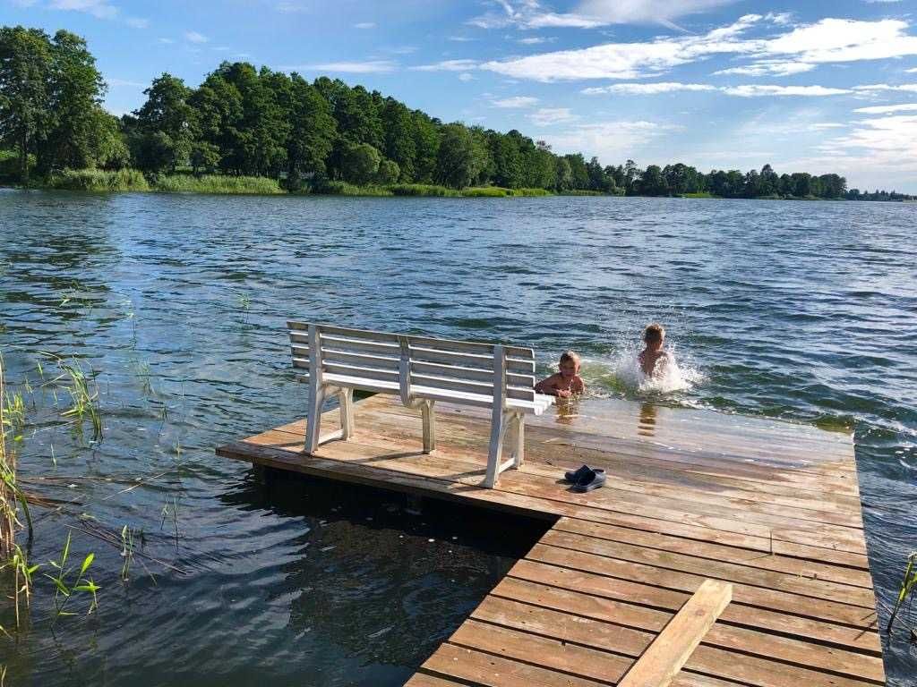 Domki Bajkowa Przystań przy jeziorze Zbyszewickim w Wlkp. Sauna