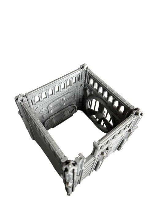 Stróżówka z komputerem, teren do gier bitewnych grimdark, sci-fi, druk