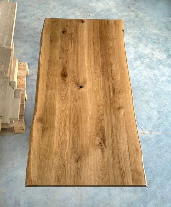 Blat DĘBOWY LITY rustykalny OFLIS live edge NA WYMIAR