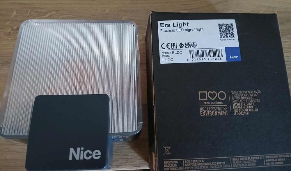 Lampa do bramy, napęd Nice