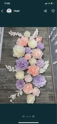 Сет из 20 цветов, выполнен из итальянской гофрированной бумаги