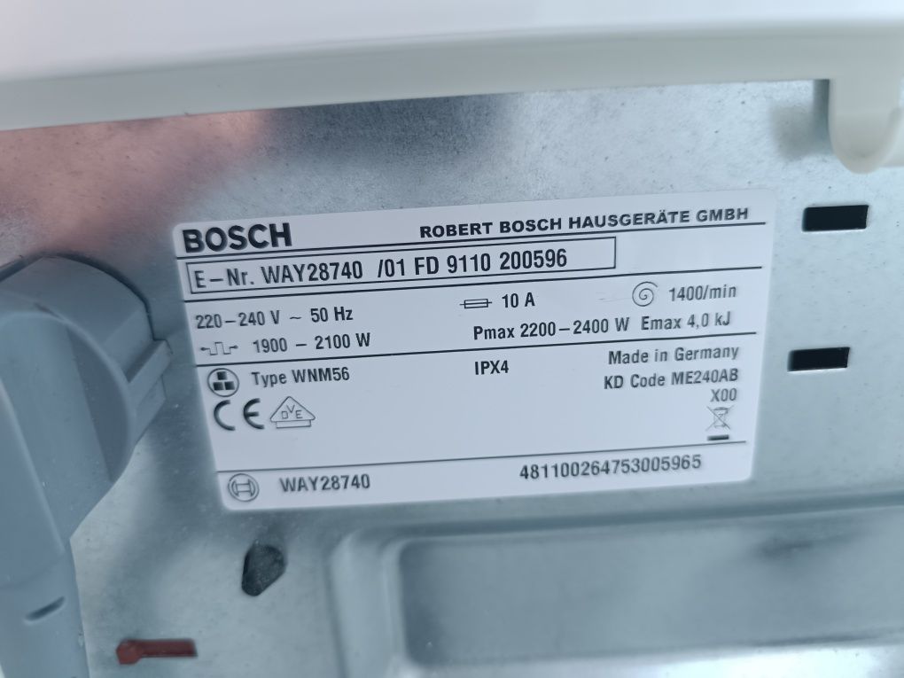 Пральна машина bosch home professional