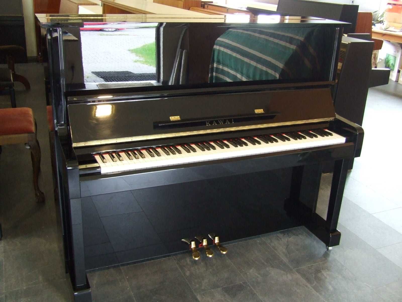 Pianino Kawai mod KS-1F, 123 cm wysok., czarne z moderatorem