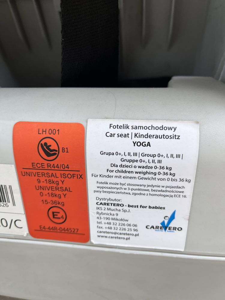 Дитяче автокрісло Caretero Yoga isofix