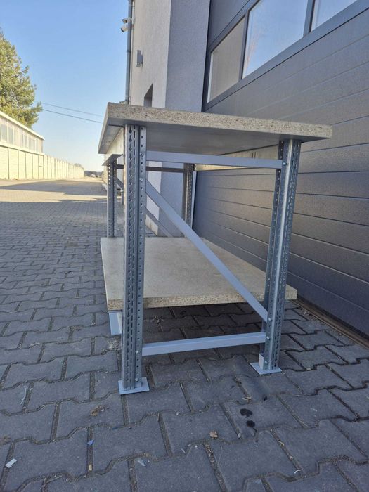 Stół warsztatowy roboczy garażu narzędziowy regał sklepowy BITO