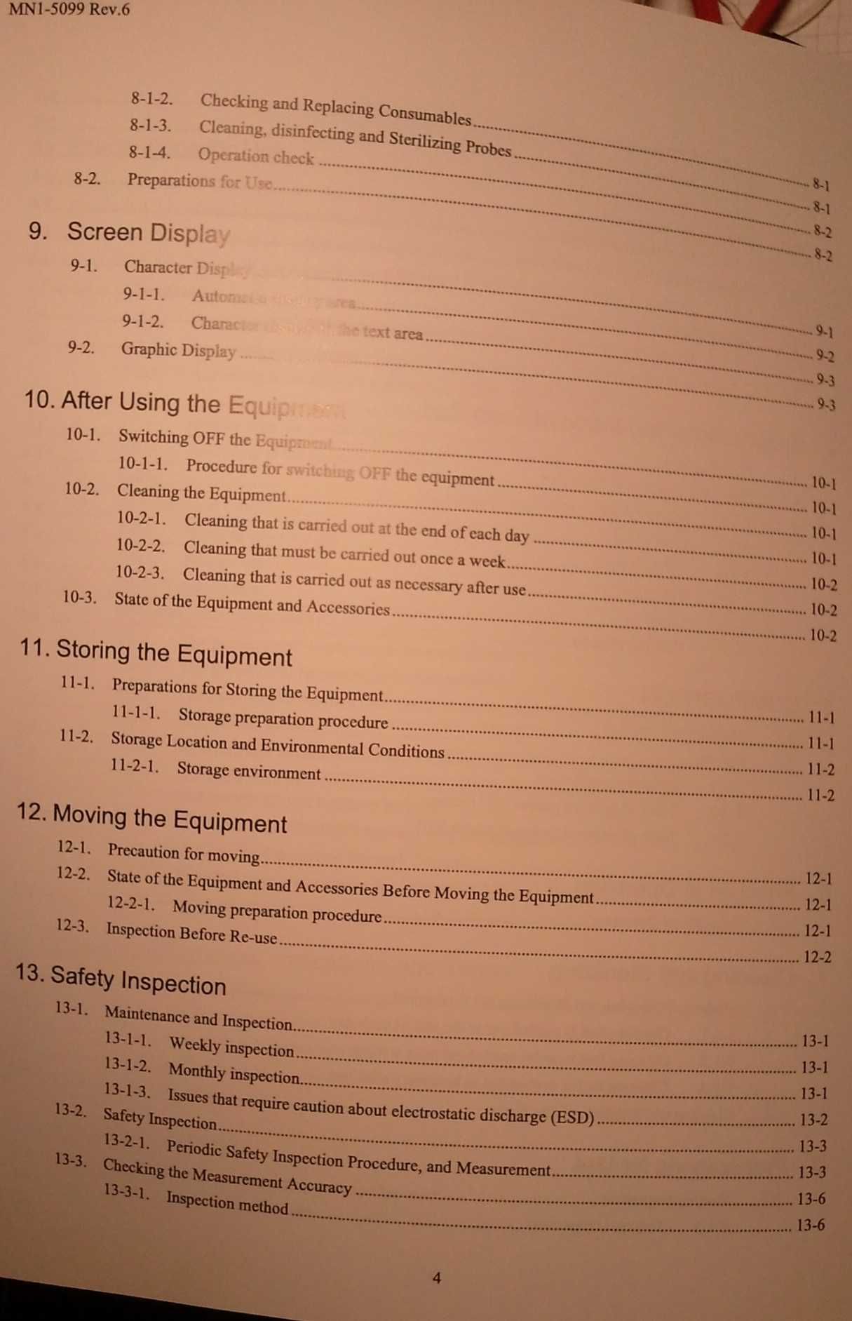 Aloka SSD 3500  Safety instruction - serwisówka