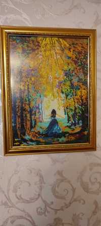 Картина бисером «Навстречу солнцу» с рамой (по картине Ольги Дарчук)