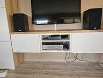 Zestaw amplituner yamaha RX-385 , heco aurora 300