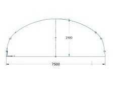 Tunel foliowy EkoTunele 7.5x2.9x30 wysoce odporny na warunki pogodowe