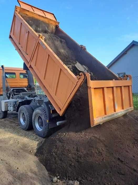 Piasek Ziemia Żwir Tłuczeń Transport Usługi Sprzętem Budowlanym