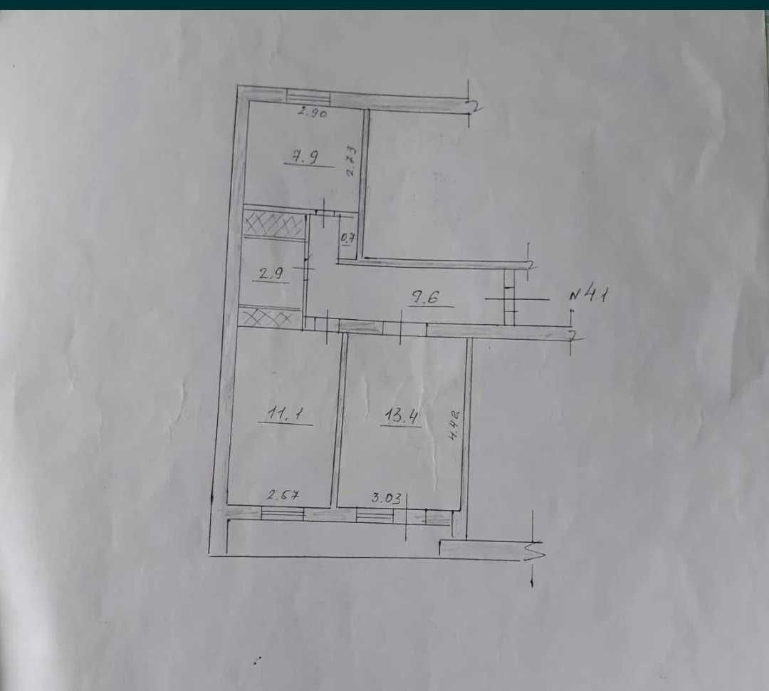 Продам 2 комнаты в керпичном доме Раздельные комнаты.,