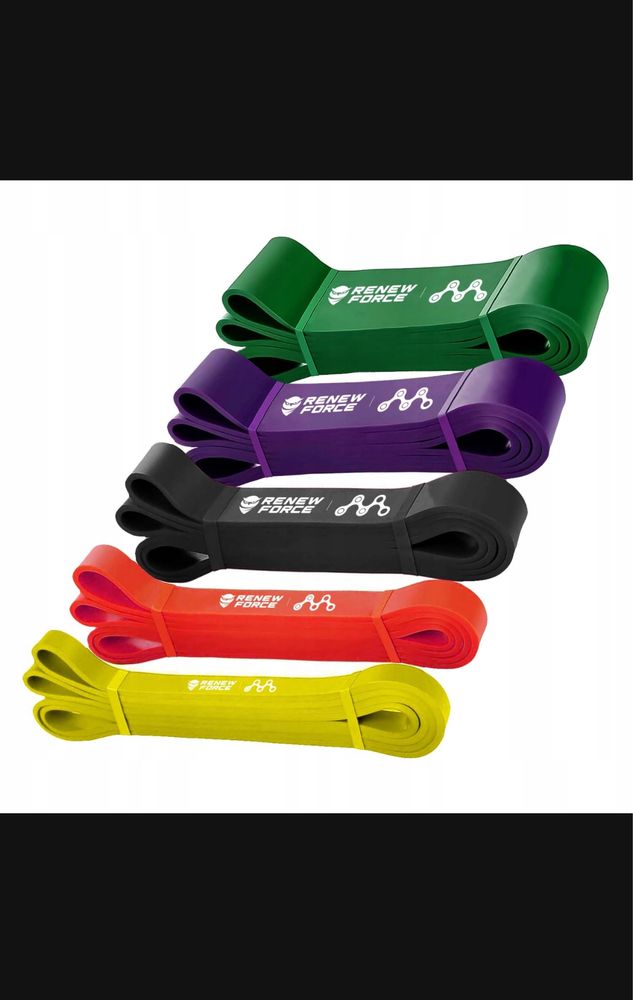 5 gum treningowych gumy oporowe fitness crossfit cross trening trx fit