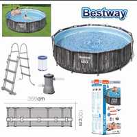 Pague em 3x Sem Juros! Bestway Piscina Steel Pro Max D366x100cm