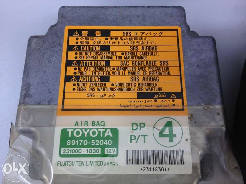 conjunto kit de airbags toyota yaris 1999
