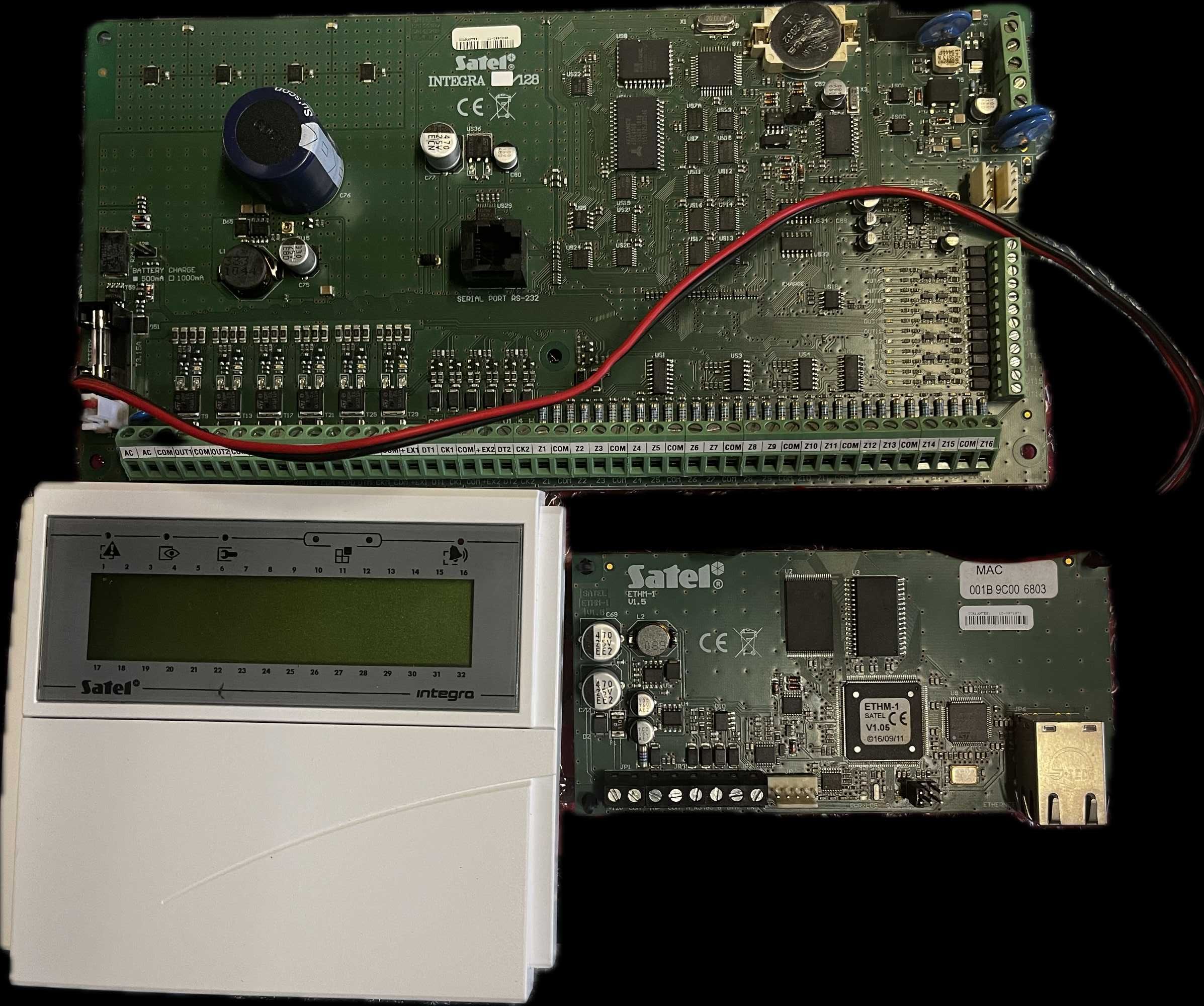 Satel Integra 128, KLCD, ETHM-1