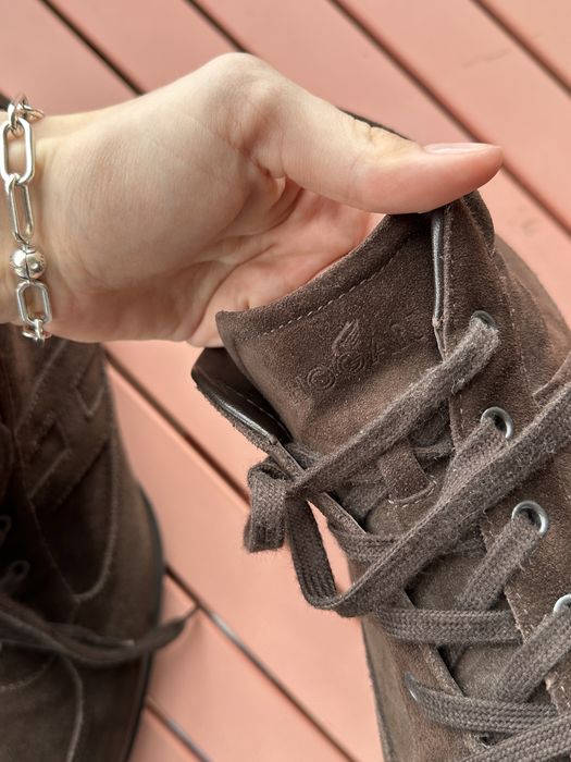 Hogan Italy Sapatos Sapatilhas Sneakers Camurça Castanhos