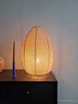 Nowa piękna duża lampa Zara Home len metal rustykalna boho