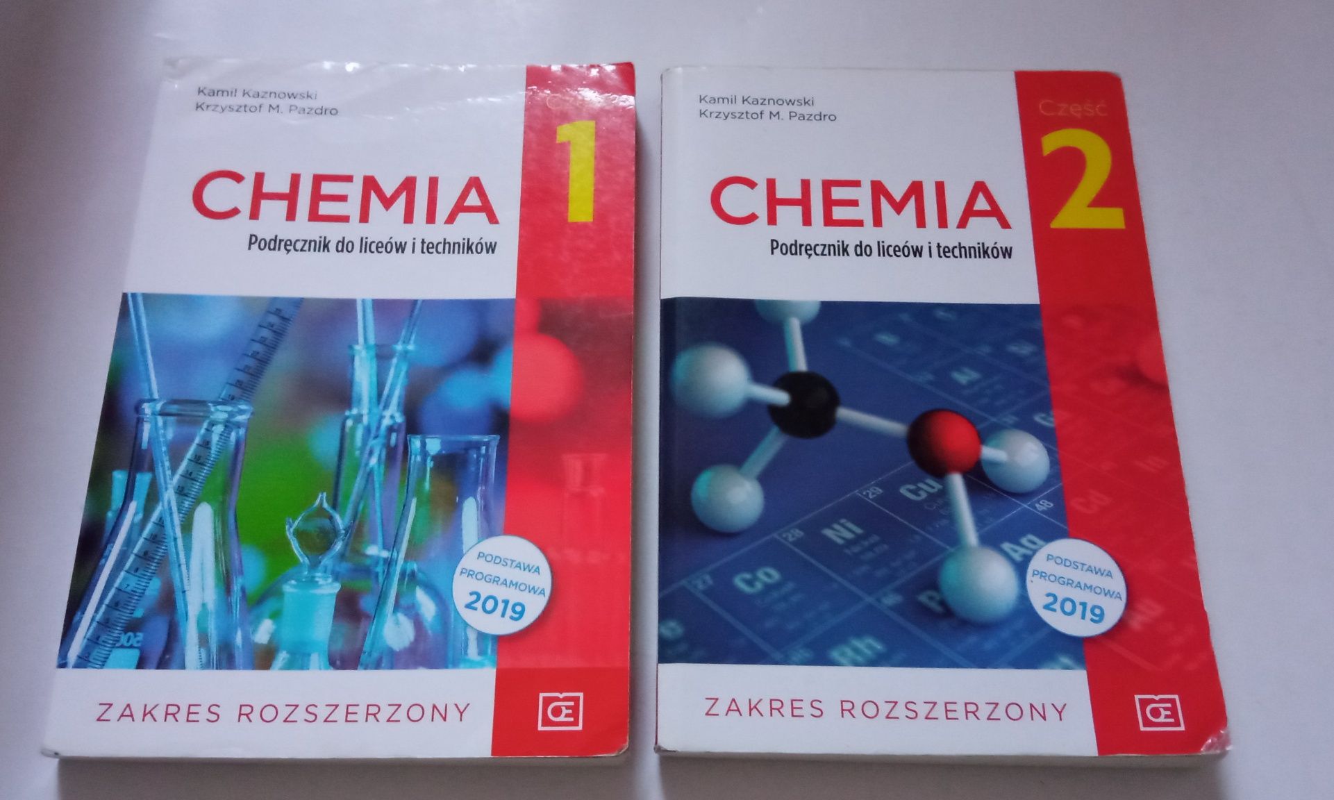 Chemia rozszerzony zakres kl 1 i 2