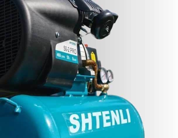 Масляный воздушный компрессор Shtenli, 50 л, 2,5 Вт, 8бар двопоршневой