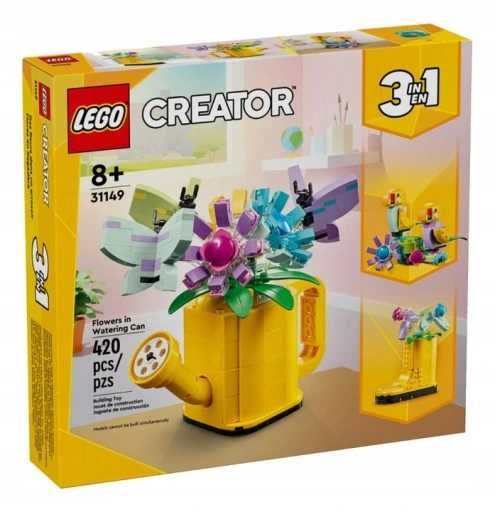 LEGO Creator ZESTAW 3 w 1 - NOWOŚĆ, konewka, but, kwiaty