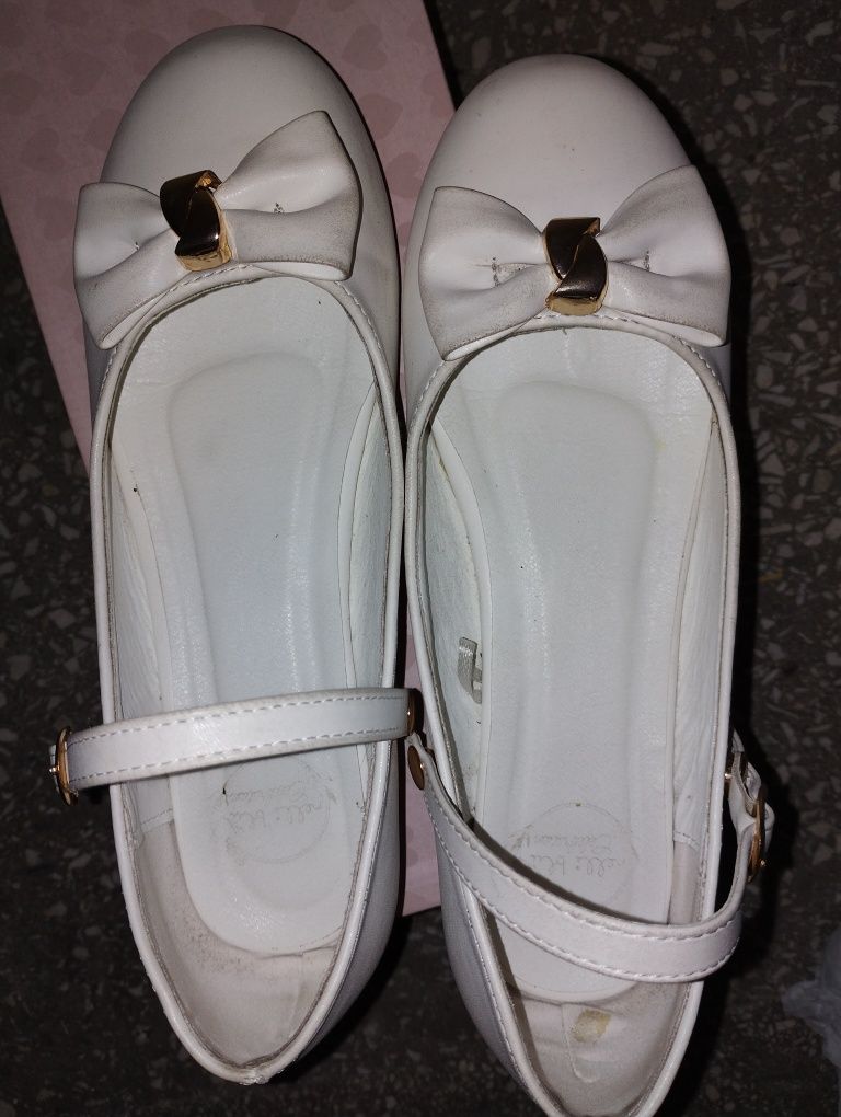 Buty białe komunijne roz 35