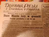 Reprint gazety 1944r.dziennik Polski i żołnierza