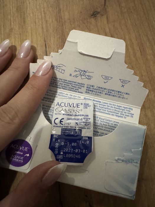 soczewka dwutygodniowa acuvue oasys -5.00 BC 8.4