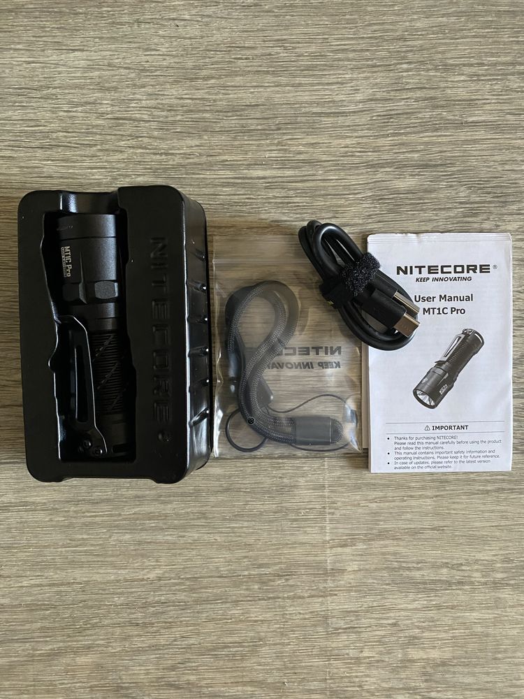 Кишеньковий ліхтар EDC Nitecore MT1C Pro з акумулятором