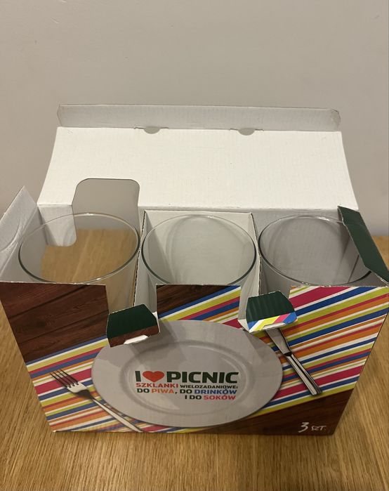 Wysokie szklanki 3 sztuki