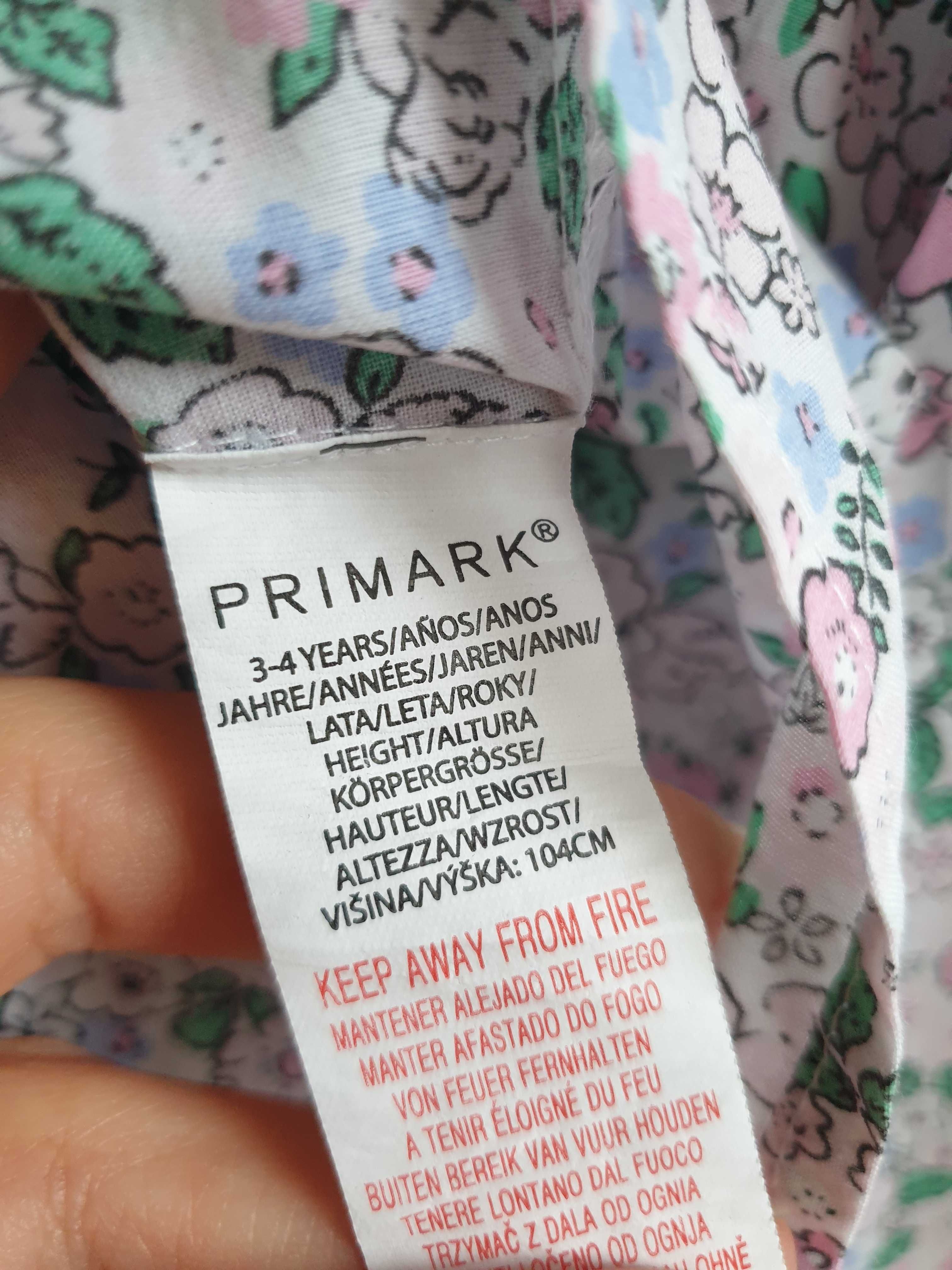 Sukienka letnia w kwiatuszki Primark 98 104