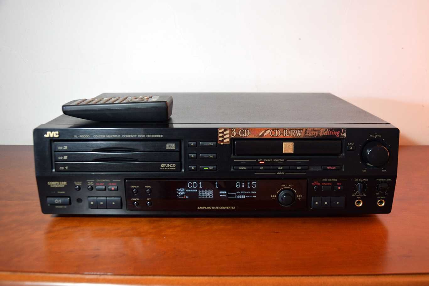 Gravador de CD JVC XL R5000 - Grava de analógico.