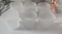 Vendo 6 copos de velas