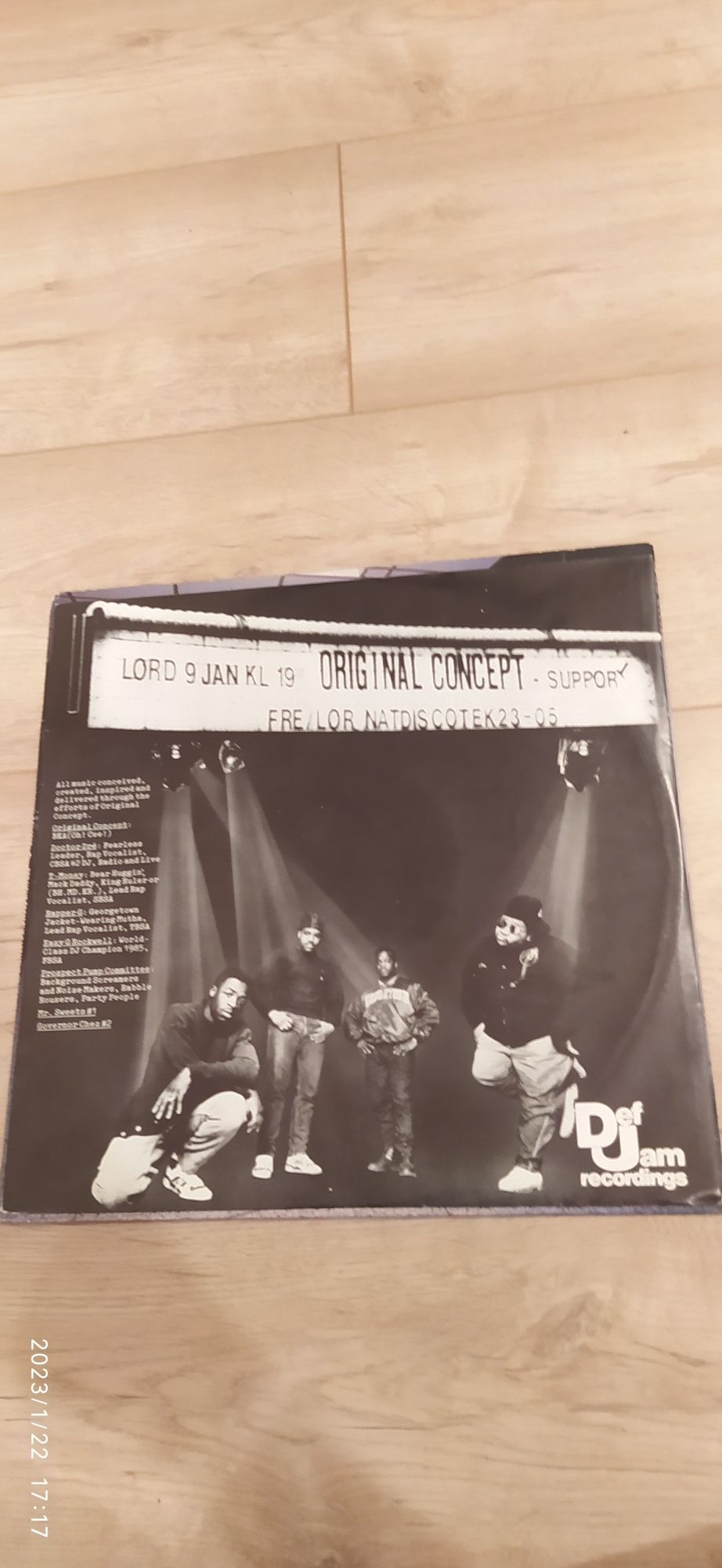 Original Concept Straight From the Basement of Kooley High! LP UK 1988