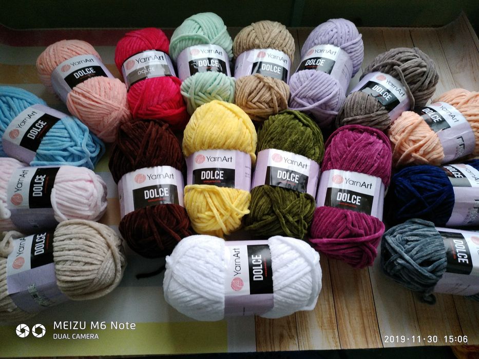 Пряжа плюшевая Дольче