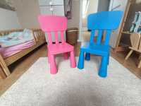 Krzesełka Mamut Ikea plus stolik lack