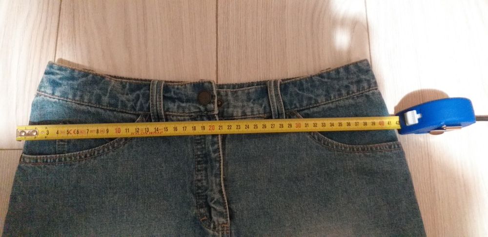 Spódnica jeansowa H&M z wysokim stanem