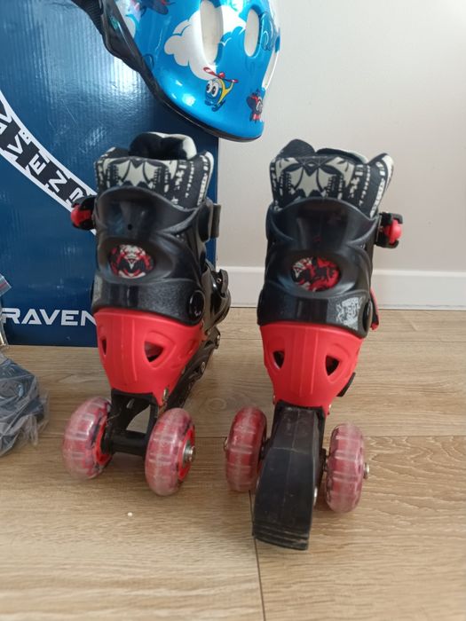 Rolki, łyżwy, wrotki Raven 29-32 + kask 3w1